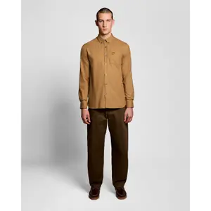 Long sleeve flannel shirt Lyle & Scott Plain image-1