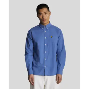 Chemise manches longues boutonnée en lin et coton Lyle & Scott image-1