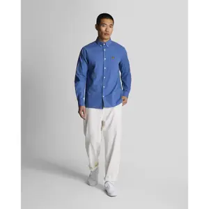 Chemise manches longues boutonnée en lin et coton Lyle & Scott image-2