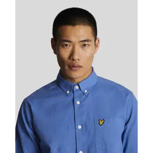 Chemise manches longues boutonnée en lin et coton Lyle & Scott image-4
