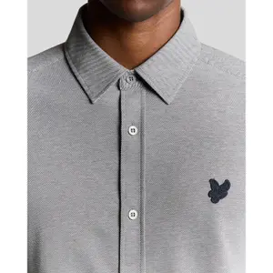 Long sleeve striped shirt Lyle & Scott Jacquard image-4