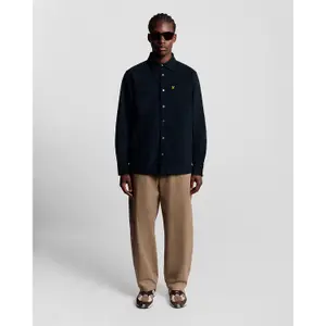 Skjorta med lång ärm i kordflodtyg Lyle & Scott image-2