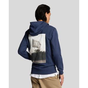 Hooded sweatshirt with flag print Lyle & Scott image-3