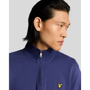 1/4 zip sweatshirt Lyle & Scott Loopback image-4