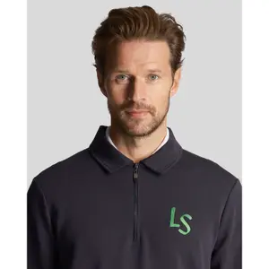 1/2 zip sweatshirt Lyle & Scott Logo image-4