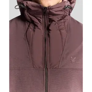 Hybrider Kapuzen-Sweatshirt mit durchgehendem Reißverschluss Lyle & Scott image-4