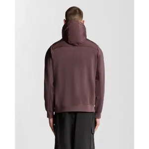 Hybrider Kapuzen-Sweatshirt mit durchgehendem Reißverschluss Lyle & Scott image-3