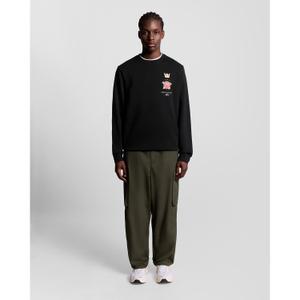 Round neck sweatshirt Lyle & Scott Rose And Crown Graphic image-2