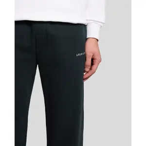 Brushed fleece joggers Lyle & Scott Script image-3