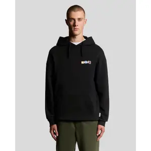 Hooded sweatshirt Lyle & Scott Paper Letters image-1