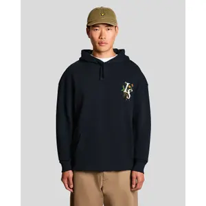 Hooded sweatshirt Lyle & Scott Dandelion Script Graphic image-1