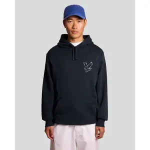 Hooded sweatshirt Lyle & Scott Chrome Eagle Graphic image-1