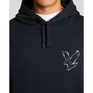 Hooded sweatshirt Lyle & Scott Chrome Eagle Graphic image-5