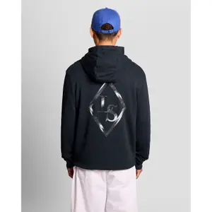 Hooded sweatshirt Lyle & Scott Chrome Eagle Graphic image-4
