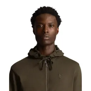 Zip-up hoodie Lyle & Scott Tonal Eagle image-4