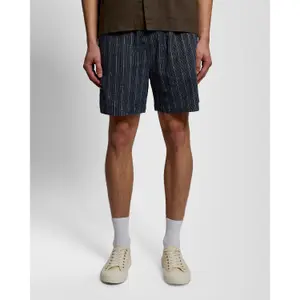 Striped linen shorts Lyle & Scott image-1
