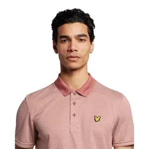 Lichtgewicht polo met microstreep Lyle & Scott image-3