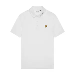 Polo con cuello y logo Lyle & Scott Tech image-0