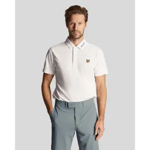 Polo con cuello y logo Lyle & Scott Tech image-1