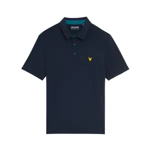 Polo with contrasting button placket Lyle & Scott image-0