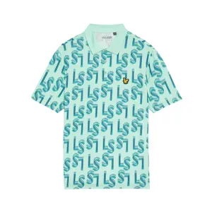 Printed polo shirt Lyle & Scott Monogram image-0