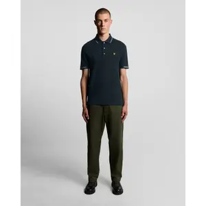 Polo a mezza bordatura a occhio di uccello Lyle & Scott image-2