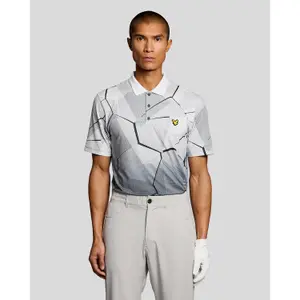 Polo med geometriskt mönster Lyle & Scott image-1