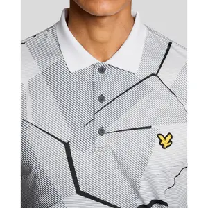 Polo med geometriskt mönster Lyle & Scott image-4