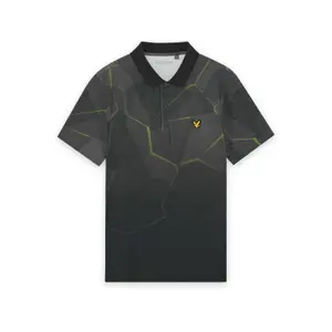 Polo med geometriskt mönster Lyle & Scott image-0
