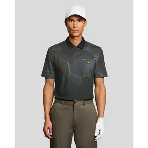 Polo med geometriskt mönster Lyle & Scott image-1
