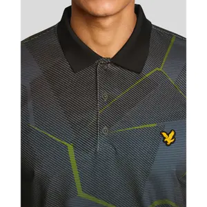 Polo med geometriskt mönster Lyle & Scott image-4