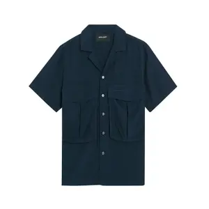 Cotton shirt with a lapel collar Lyle & Scott image-0
