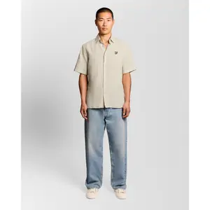 Mixed linen shirt Lyle & Scott image-2