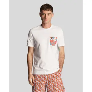 Blumenmuster T-Shirt mit Tasche Lyle & Scott image-1