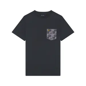 Blumenmuster T-Shirt mit Tasche Lyle & Scott image-0