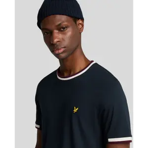 T-Shirt mit halber Zierkante Lyle & Scott image-5