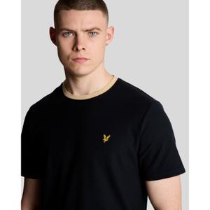 T-Shirt mit kontrastierendem Kragen Lyle & Scott image-4