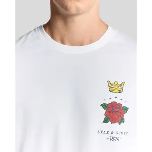 T-Shirt Lyle & Scott Rose et Couronne image-3