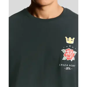 T-Shirt Lyle & Scott Rose et Couronne image-3