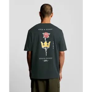 T-Shirt Lyle & Scott Rose et Couronne image-4