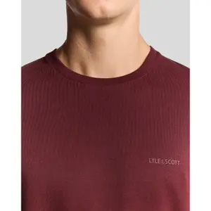 T-Shirt mit Logo aus Mesh Lyle & Scott image-4