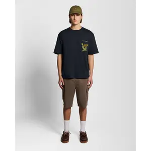 Camiseta bordada con motivos Lyle & Scott image-3