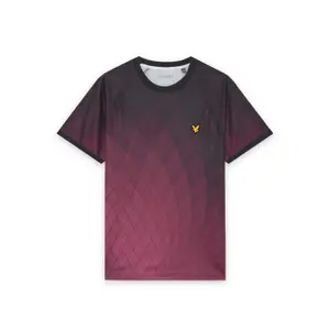 T-shirt met geometrische print Lyle & Scott