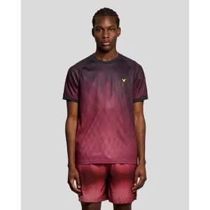 T-shirt met geometrische print Lyle & Scott image-1