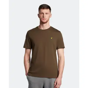 Ensfarvet T-shirt i store størrelser Lyle & Scott image-2