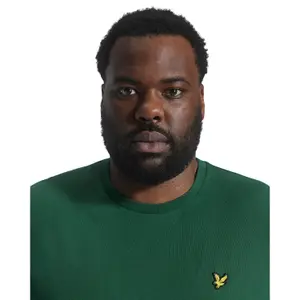 Ensfarvet T-shirt i store størrelser Lyle & Scott image-3