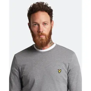 T-shirt de manga comprida lisa Lyle & Scott image-3