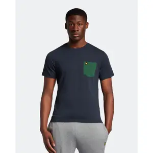 Kontrasztos zsebes póló Lyle & Scott image-1