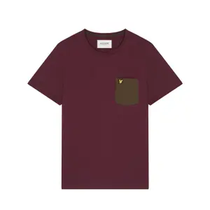 Kontrasztos zsebes póló Lyle & Scott image-0