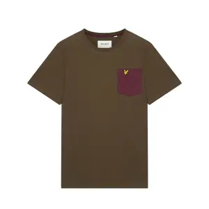 Kontrasztos zsebes póló Lyle & Scott image-0